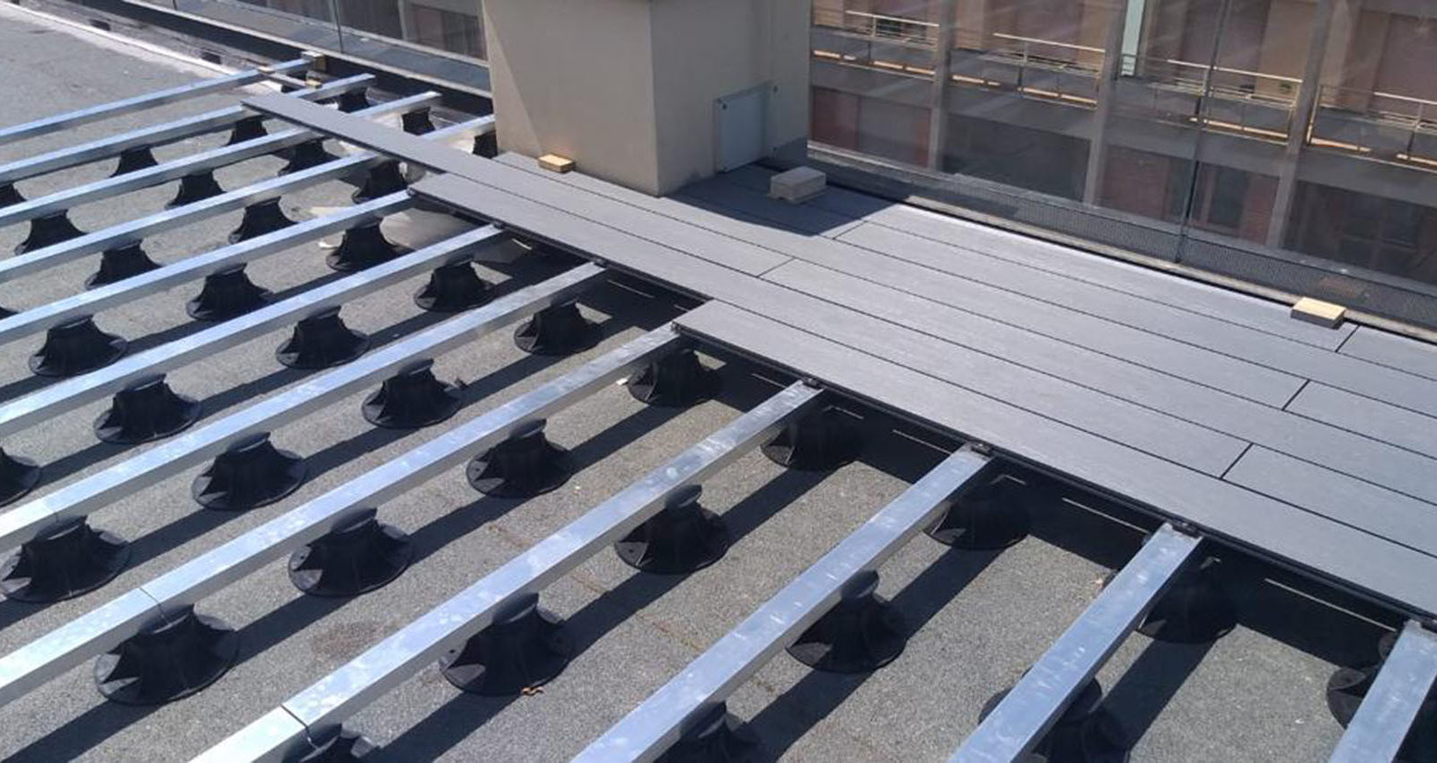 Decking Assembly Hotel Orazio Rome Italy