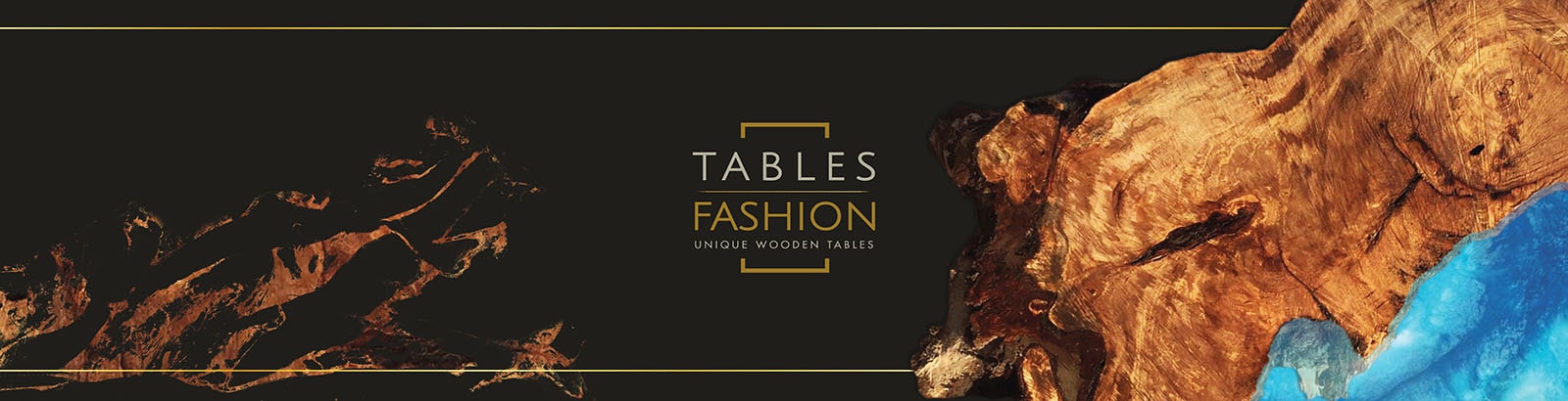 Tavoli in legno massello e resina epossidica Tables Fashion